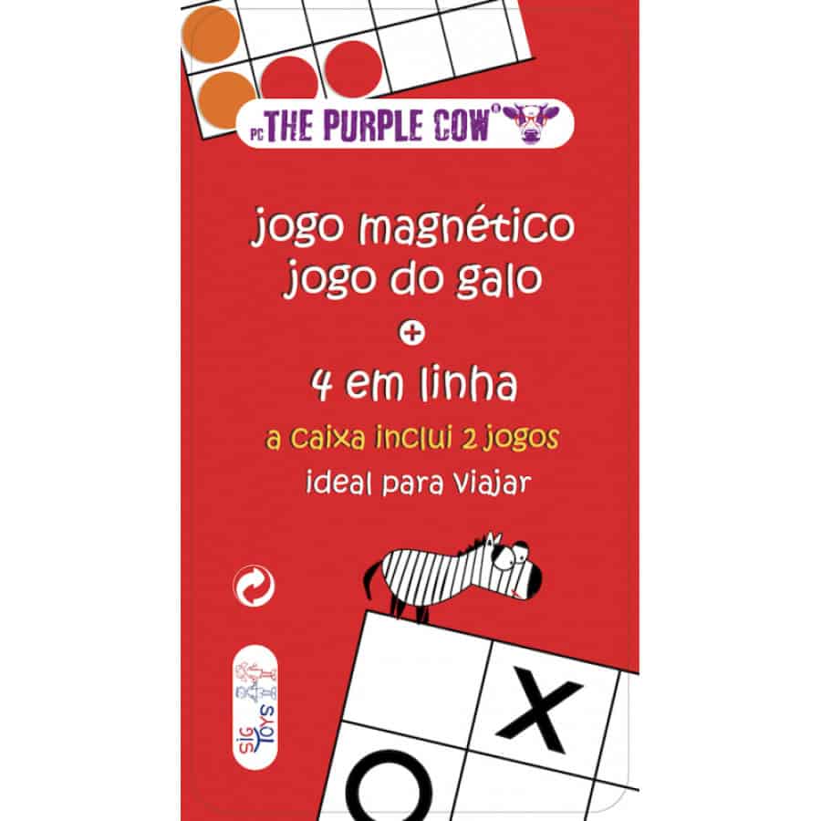 Jogo Magnético Galo e Quatro em Linha - The Purple Cow