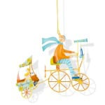 Mobile Triplé Cão Laranja - L'oiseu Bateau