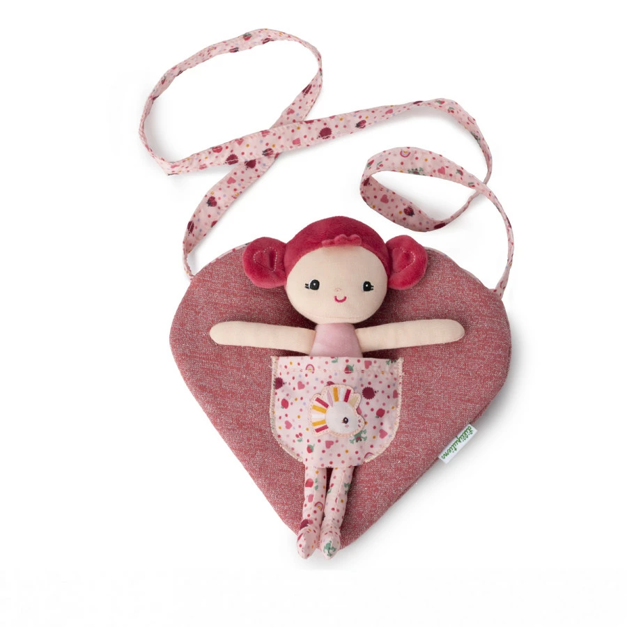 Boneca Aline com Bolsa Coração - Lilliputiens