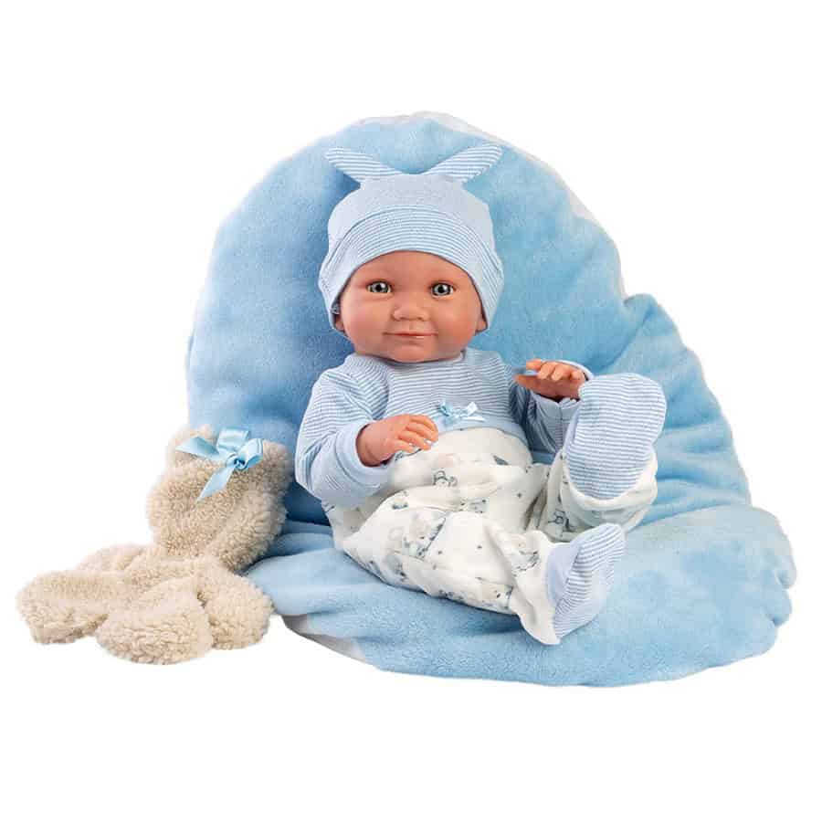 Boneco Nico com almofada e urso - Llorens Boneco Nico com almofada e urso - Llorens