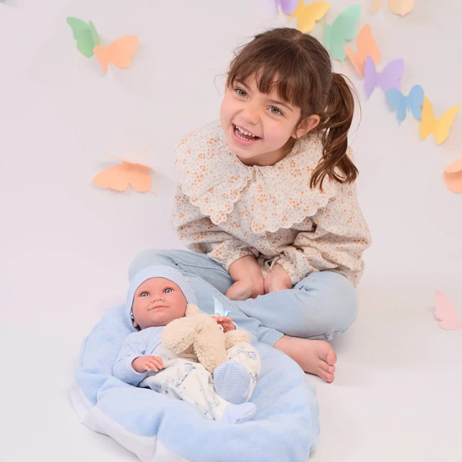 Boneco Nico com almofada e urso - Llorens Boneco Nico com almofada e urso - Llorens