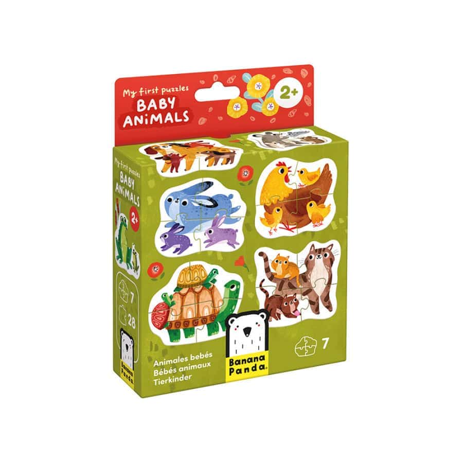 Puzzles Baby Animals - Banana Panda