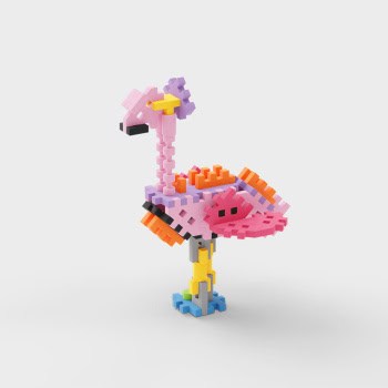 Mini Waffle Nature Flamingo - Marioinex