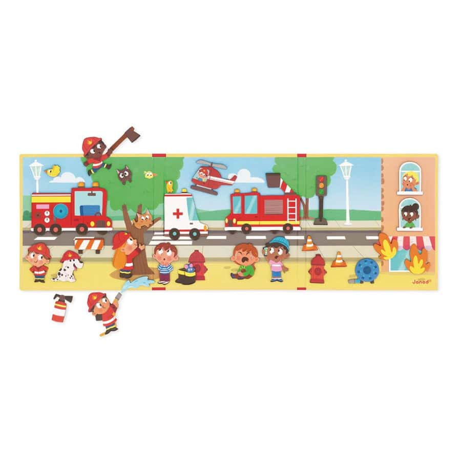 Histórias Magnéticas Os Bombeiros - Janod Histórias Magnéticas Os Bombeiros - Janod