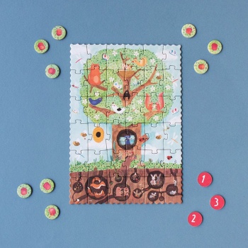 Puzzle Macieira – Contar e Aprender – Londji Puzzle Macieira - Contar e Aprender - Londji