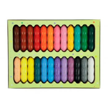 Lápis de Cera Happy Pea Pod - 24 cores - Haku Yoka