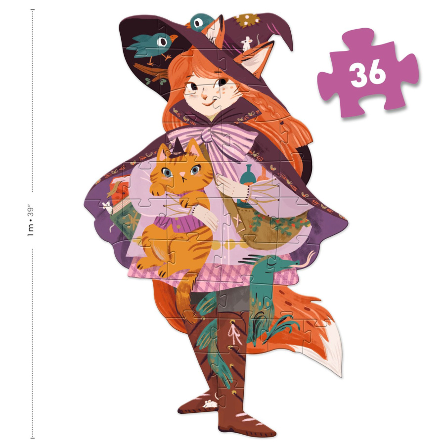 Puzzle Lily a Bruxa - 36 peças - Djeco